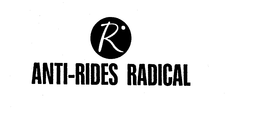 ANTI-RIDES RADICAL R trademark