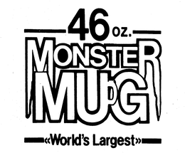 46 OZ. MONSTER MUG WORLD'S LARGEST trademark