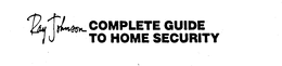 RAY JOHNSON COMPLETE GUIDE TO HOME SECURITY trademark