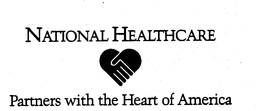 NATIONAL HEALTHCARE PARTNERS WITH THE HEART OF AMERICA trademark