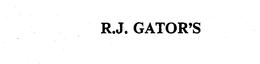 R.J. GATOR'S trademark