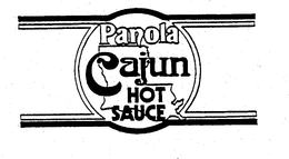 PANOLA CAJUN HOT SAUCE trademark