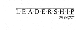 L.E.A.D.E.R.S.H.I.P ON PAPER trademark