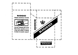 RIGGIO UNIQUE CHARCOAL FILTERS CHARCOAL MELLOWED PUFF BY PUFF THESE FAMOUS CIGARETTES ARE RICH IN TASTE AND SMOOTH IN SMOKING. A PRODUCT OF SCIENTIFIC RESEARCH. trademark