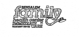 BENSALEM FAMILY HEALTH CENTER P.C. IMMEDIATE CARE TREATMENT CENTER trademark