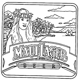MAUI LAGER BEER trademark