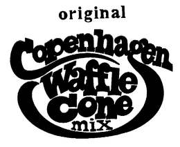 ORIGINAL COPENHAGEN WAFFLE CONE MIX trademark