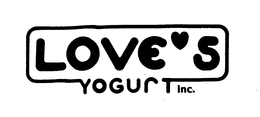 LOVE'S YOGURT INC. trademark