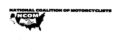 NATIONAL COALITION OF MOTORCYCLISTS NCOM trademark