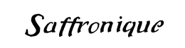 SAFFRONIQUE trademark