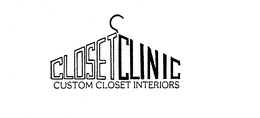 CLOSET CLINIC CUSTOM CLOSET INTERIORS trademark