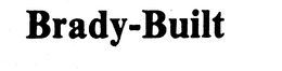 BRADY-BUILT trademark