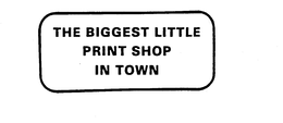 THE BIGGEST LITTLE PRINT SHOP IN TOWN trademark