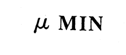 µMIN trademark
