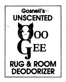 GOSNELL'S UNSCENTED OOO GEE RUG & ROOM DEODORIZER trademark