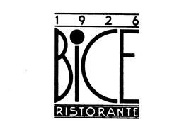 1926 BICE RISTORANTE trademark