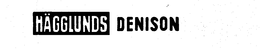 HAGGLUNDS DENISON trademark