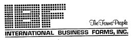 IBF INTERNATIONAL BUSINESS FORMS, INC. THE FORMS PEOPLE trademark