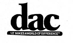 DAC "IT MAKES A WORLD OF DIFFERENCE" trademark