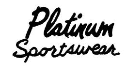 PLATINUM SPORTSWEAR trademark
