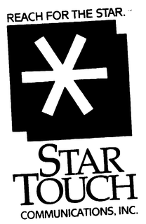 REACH FOR THE STAR. STAR TOUCH COMMUNICAATIONS, INC. trademark
