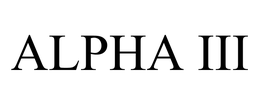 ALPHA III trademark