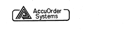 ACCUORDER SYSTEMS trademark