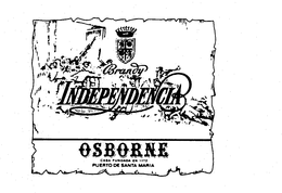 BRANDY INDEPENDENCIA OSBORNE CASA FUNDADA EN 1772 PUERTO DE SANTA MARIA trademark