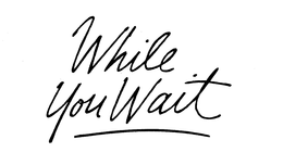 WHILE YOU WAIT trademark