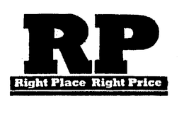 RP RIGHT PLACE RIGHT PRICE trademark