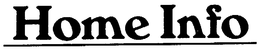 HOME INFO trademark