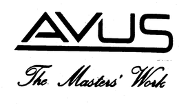 AVUS THE MASTERS' WORK trademark