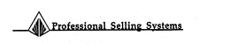 PROFESSIONAL SELLING SYSTEMS trademark