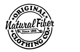 ORIGINAL NATURAL FIBER CLOTHING CO. SINCE 1898 trademark