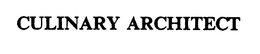 CULINARY ARCHITECT trademark