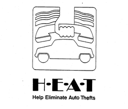 H-E-A-T HELP ELIMINATE AUTO THEFTS trademark