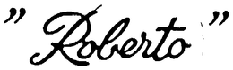 "ROBERTO" trademark
