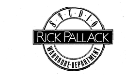 RICK PALLACK S-T-U-D-I-O WARDROBE-DEPARTMENT trademark