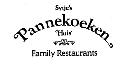 SYTJE'S PANNEKOEKEN HUIS FAMILY RESTAURANTS trademark