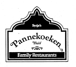 SYTJE'S PANNEKOEKEN HUIS FAMILY RESTAURANTS trademark