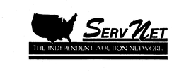 SERV NET THE INDEPENDENT AUCTION NETWORK trademark
