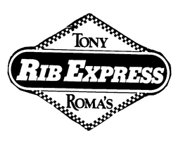 TONY ROMA'S RIB EXPRESS trademark