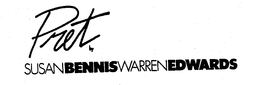 PRET BY SUSAN BENNIS WARREN EDWARDS trademark