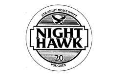 STRAIGHT MOIST SNUFF NIGHT HAWK 20 POUCHES trademark