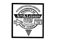 NATIONWIDE CLUB MEMBER ART & LEISURE PRODUCT OF THE TIMES TOP QUALITY GARMENT STYLE 1988 trademark