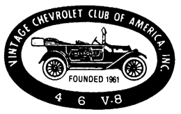 VINTAGE CHEVROLET CLUB OF AMERICA, INC. FOUNDED 1961 4 6 V-8 trademark