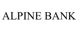 ALPINE BANK trademark