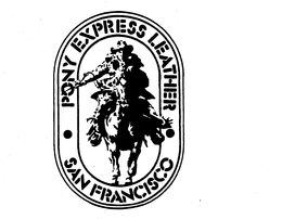 PONY EXPRESS LEATHER SAN FRANCISCO trademark