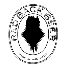 REDBACK BEER MADE IN AUSTRALIA trademark
