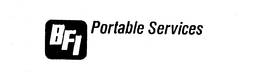 BFI PORTABLE SERVICES trademark